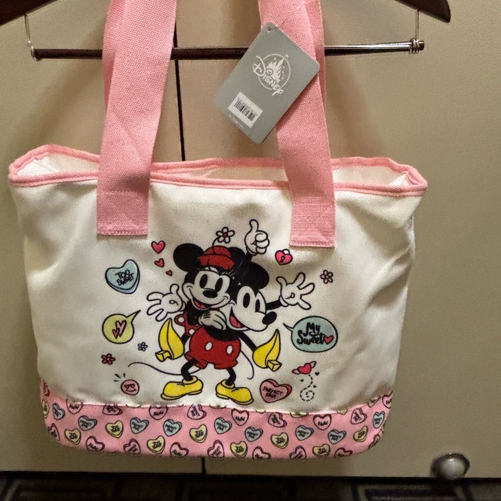 Disney Mickey and Minnie Pink Tote Bag
